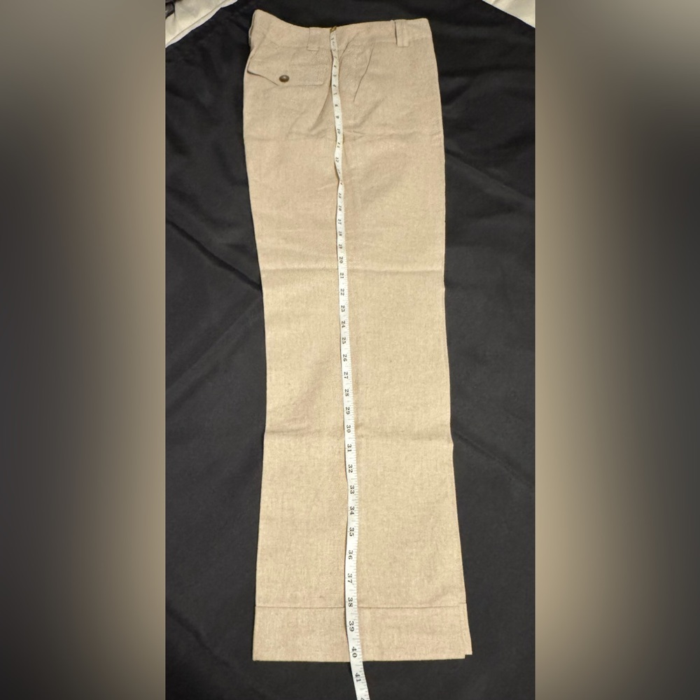 Cato light beige-oatmeal colored boot cut style linen pants - women’s size 10 - Picture 15 of 15